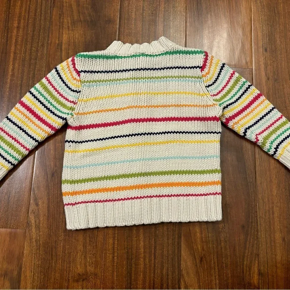 Baby Gap knit rainbow stripe cardigan sweater